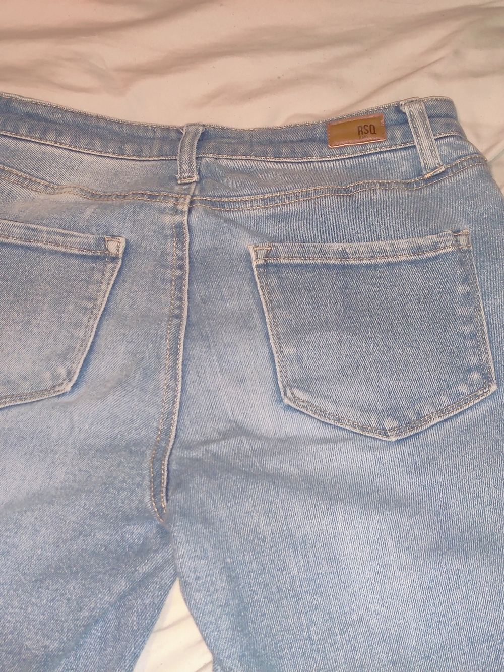 RSQ Distressed High Rise Skinny Jeans Light Wash Size 3/w26 - Picture 5 of 9